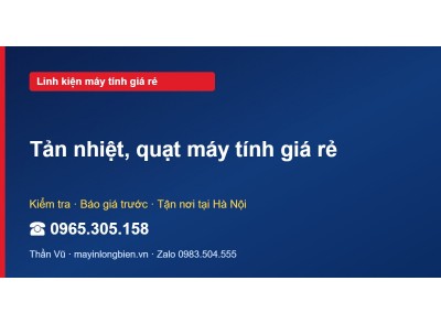 Tản nhiệt, quạt máy tính giá rẻ