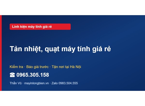 Tản nhiệt, quạt máy tính giá rẻ