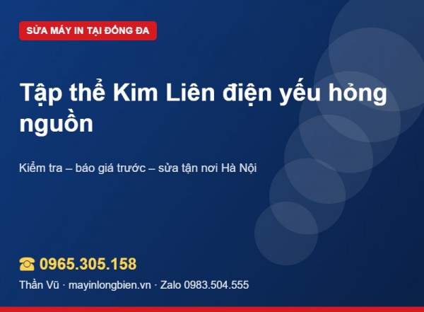 Máy in hỏng nguồn do điện yếu: sửa và phòng tránh | Thần Vũ