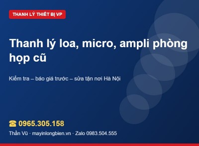 Thanh lý loa, micro, ampli phòng họp cũ | Thần Vũ