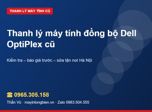 Thanh lý Dell OptiPlex cũ 3020, 7040, 7050 | Thần Vũ
