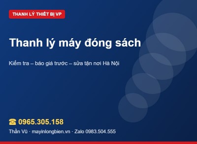 Thanh lý máy đóng sách, ép plastic, cắt giấy | Thần Vũ