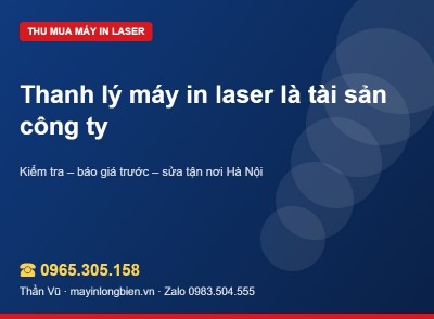 Thanh lý máy in tài sản công ty: giấy tờ cần chuẩn bị