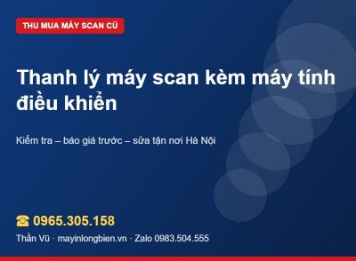 Thanh lý máy scan kèm máy tính điều khiển | Thần Vũ