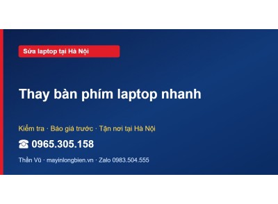 Thay bàn phím laptop nhanh