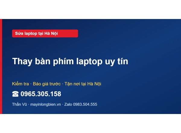 Thay bàn phím laptop uy tín