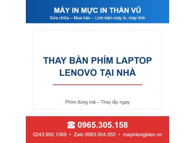 Thay bàn phím máy tính Laptop Lenovo tại nhà Long Biên