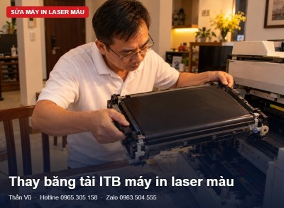 Thay băng tải laser màu (ITB): dấu hiệu hỏng | Thần Vũ