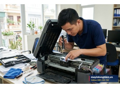 Thay cáp đầu phun máy in màu: mất màu, lệch màu | Thần Vũ