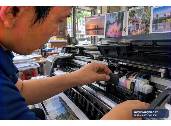 Thay damper Epson L1800, L805: hết rỉ mực | Thần Vũ