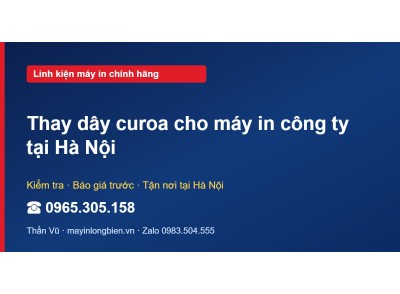 Thay dây curoa cho máy in công ty tại Hà Nội