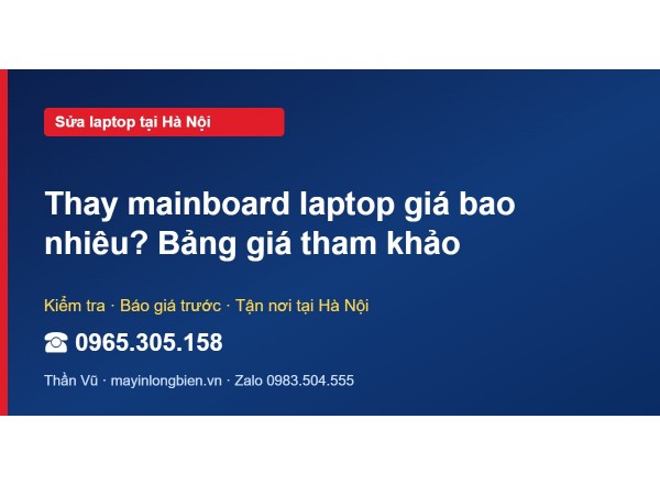 Thay mainboard laptop giá bao nhiêu? Bảng giá tham khảo
