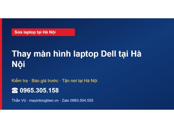 Thay màn hình laptop Dell tại Hà Nội