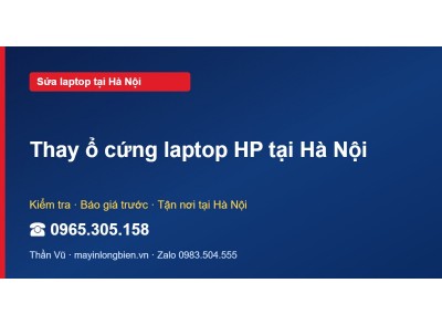 Thay ổ cứng laptop HP tại Hà Nội