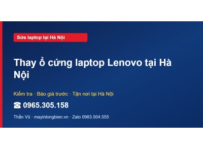 Thay ổ cứng laptop Lenovo tại Hà Nội