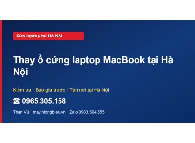 Thay ổ cứng laptop MacBook tại Hà Nội