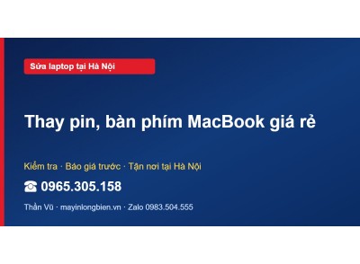 Thay pin, bàn phím MacBook giá rẻ