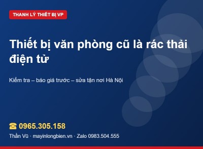 Rác thải điện tử văn phòng: xử lý có trách nhiệm | Thần Vũ