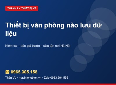 Thiết bị văn phòng nào lưu dữ liệu cần xóa? | Thần Vũ
