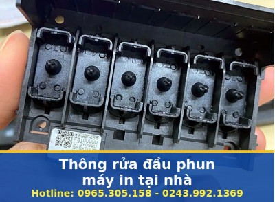 Thông Rửa Đầu Phun Máy In Tại Nhà Hà Nội Uy Tín, Có Bảo Hành