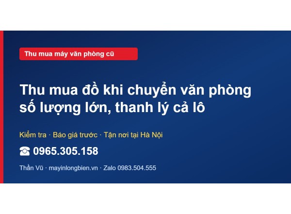 Thu mua đồ khi chuyển văn phòng số lượng lớn, thanh lý cả lô