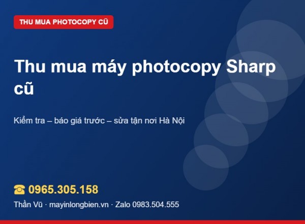 Thu mua máy photocopy Sharp cũ AR, MX-M | Thần Vũ