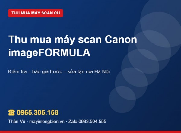 Thu mua máy scan Canon DR-C225, DR-M160II cũ | Thần Vũ