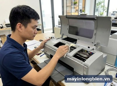 Thước film encoder máy in A3 bẩn, trầy: lau hay thay