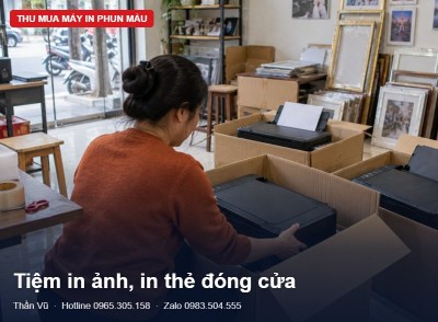 Tiệm in ảnh thanh lý máy in phun: gom lô gọn | Thần Vũ