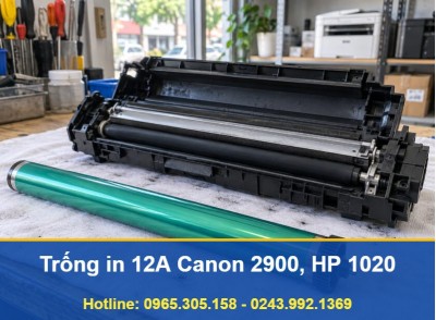 Trống In 12A Canon LBP 2900 3000, HP 1020 1022 3050, Tận Nơi