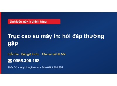 Trục cao su máy in: hỏi đáp thường gặp
