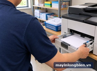 Trường liên cấp Phạm Văn Đồng quá tải in học liệu màu
