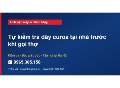 Tự kiểm tra dây curoa tại nhà trước khi gọi thợ