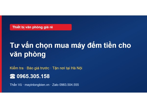 Tư vấn chọn mua máy đếm tiền cho văn phòng