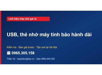 USB, thẻ nhớ máy tính bảo hành dài