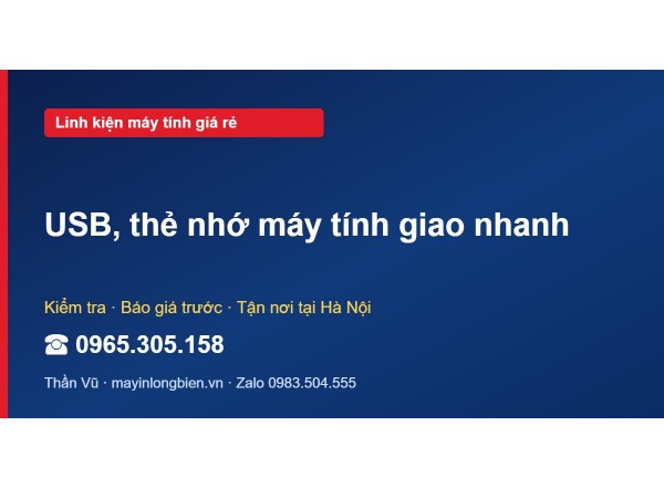 USB, thẻ nhớ máy tính giao nhanh