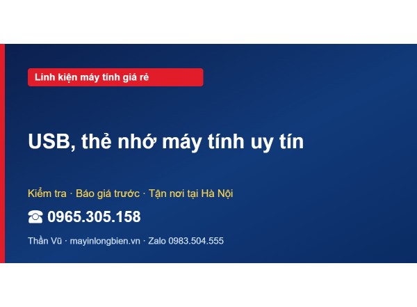 USB, thẻ nhớ máy tính uy tín