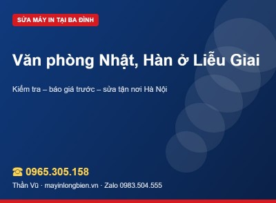 Sửa máy in văn phòng Nhật Bản, Hàn Quốc ở Liễu Giai