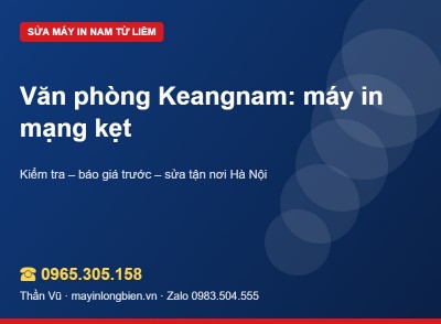 Máy in mạng văn phòng kẹt hàng đợi, đổi IP | Thần Vũ