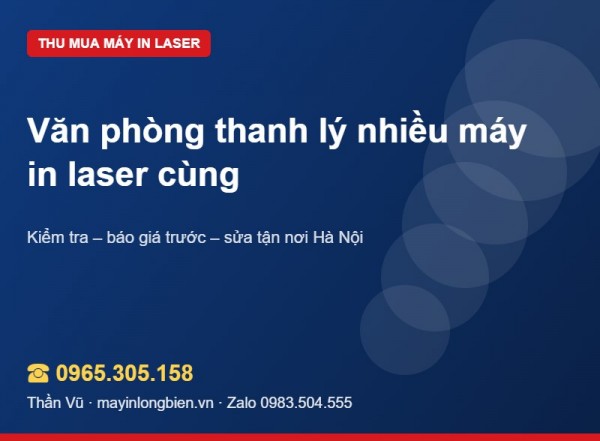 Thanh lý nhiều máy in laser cùng lúc: cách gom lô
