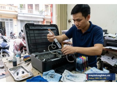Vệ sinh đầu phun máy in màu chuyên sâu | Thần Vũ