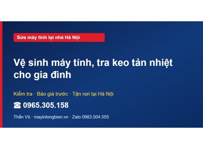 Vệ sinh máy tính, tra keo tản nhiệt cho gia đình