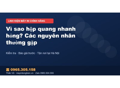 Vì sao hộp quang nhanh hỏng? Các nguyên nhân thường gặp