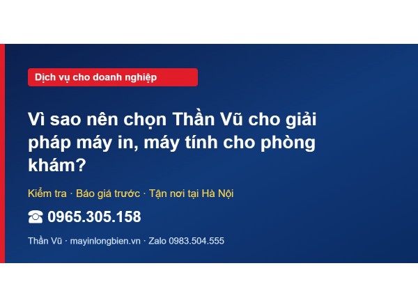 Vì sao nên chọn Thần Vũ cho giải pháp máy in, máy tính ch…