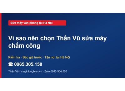 Vì sao nên chọn Thần Vũ sửa máy chấm công