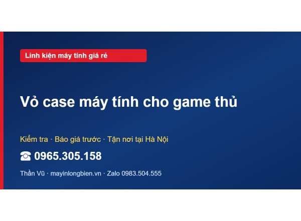 Vỏ case máy tính cho game thủ