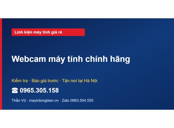 Webcam máy tính chính hãng