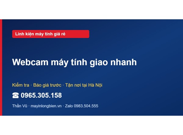 Webcam máy tính giao nhanh