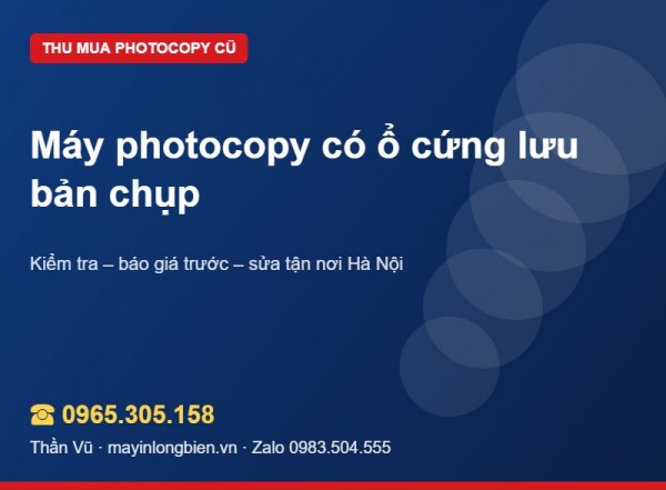 Xóa dữ liệu máy photocopy trước khi bán | Thần Vũ