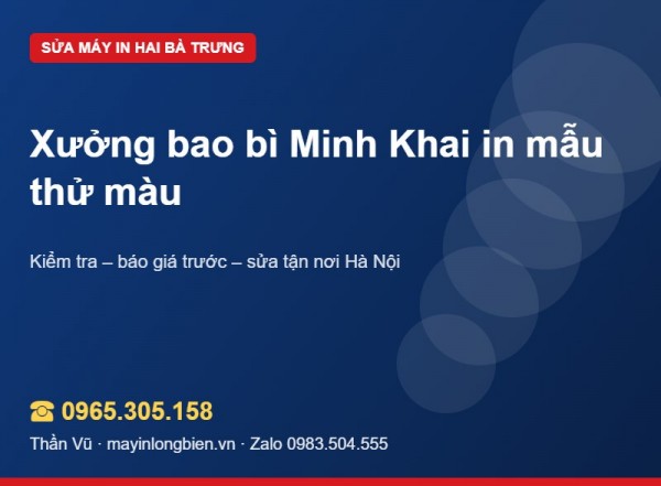 In mẫu thử bao bì bằng máy in phun ổn định màu | Thần Vũ